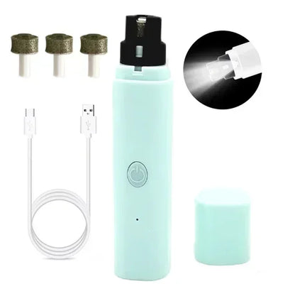 Electric Pet Nail Clipper – USB Rechargeable Nail Grinder for Dogs & Cats