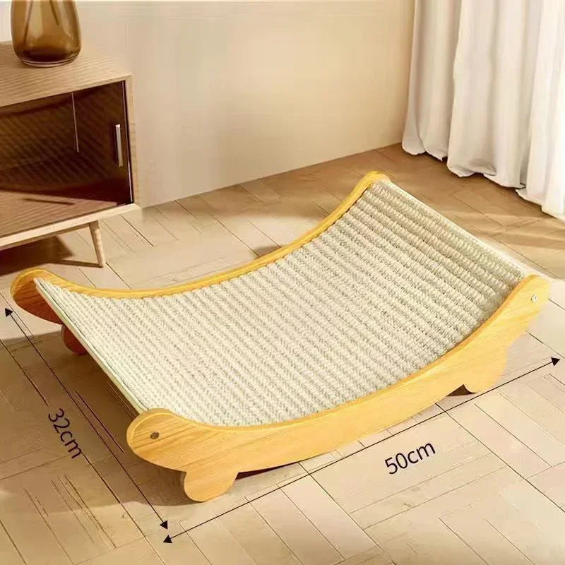 Wooden Cat Scratching Pads – Multifunctional Cat Bed & Toy