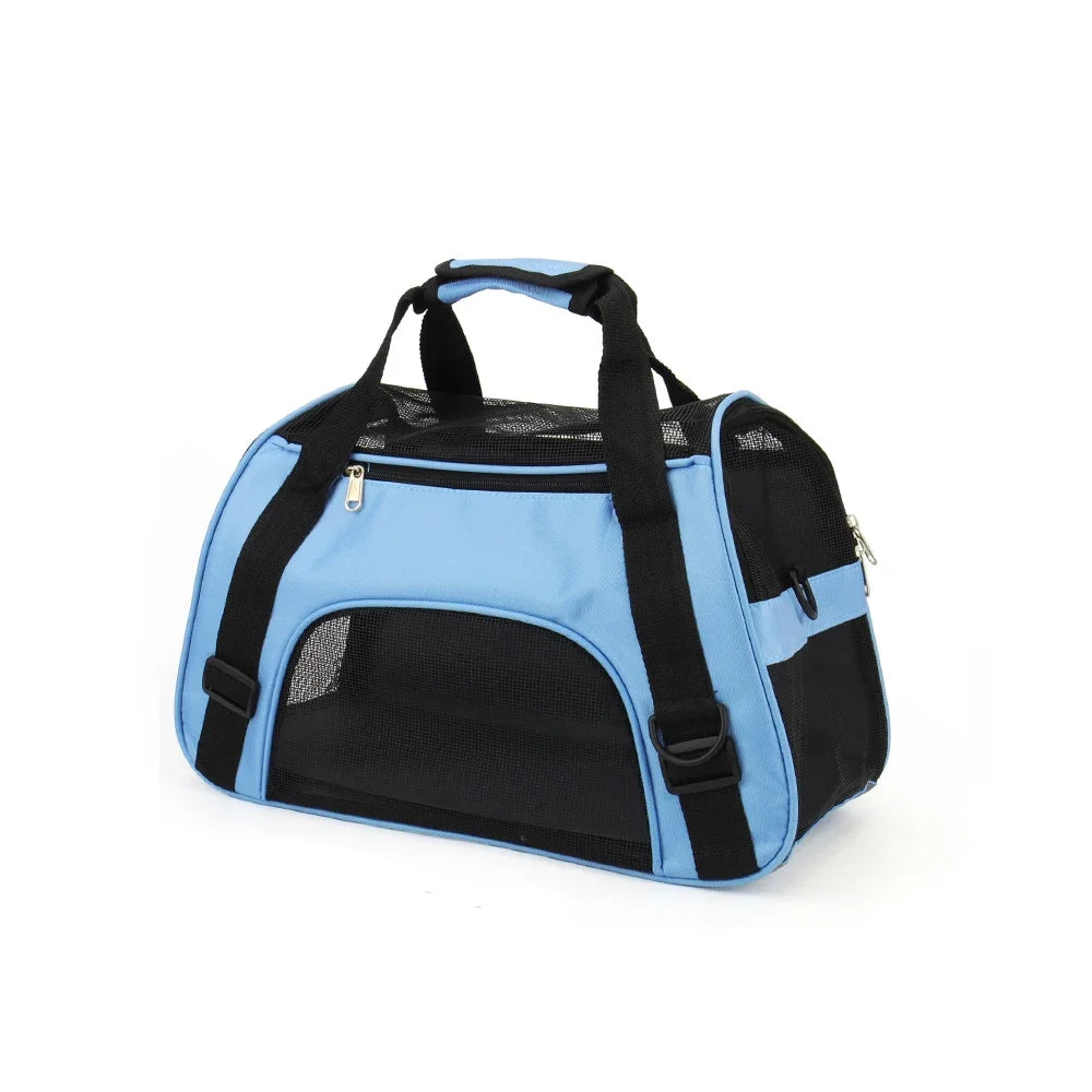 Portable Mesh Pet Carrier Bag – Comfortable Travel for Cats & Small Dogs