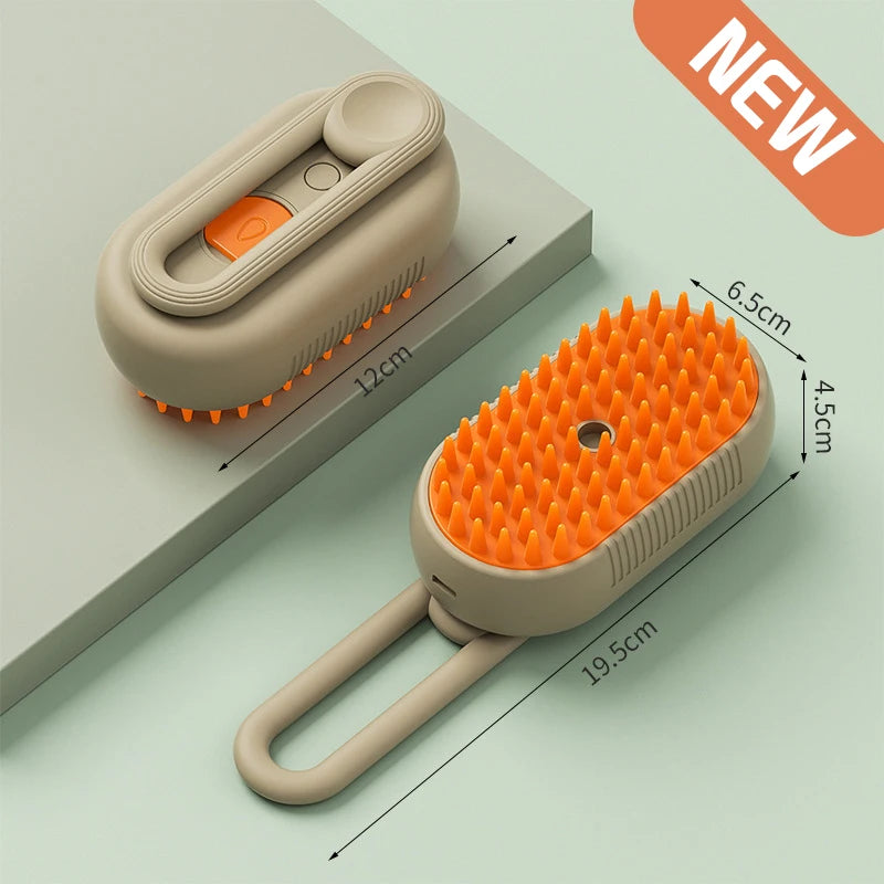 3-in-1 Pet Spray Massage Brush – Grooming Made Easy