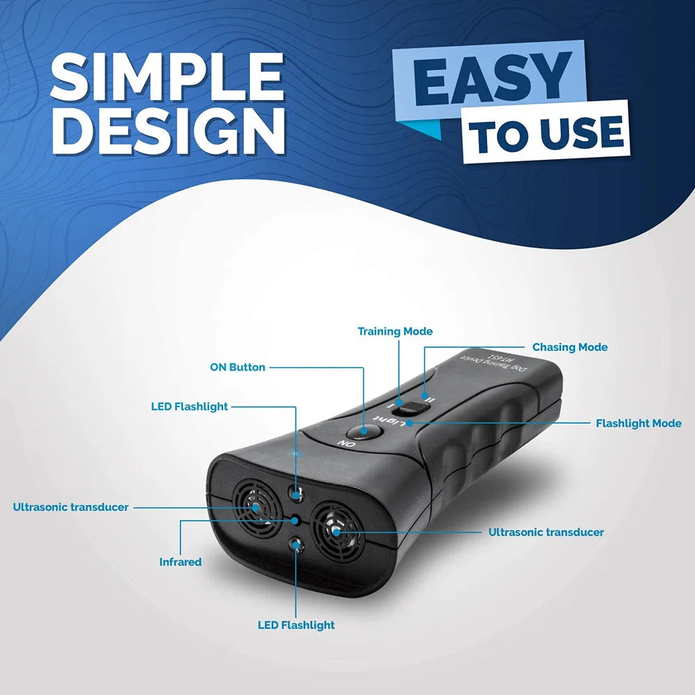 Ultrasonic Dog Repeller – Safe & Effective Anti-Bark Training Device