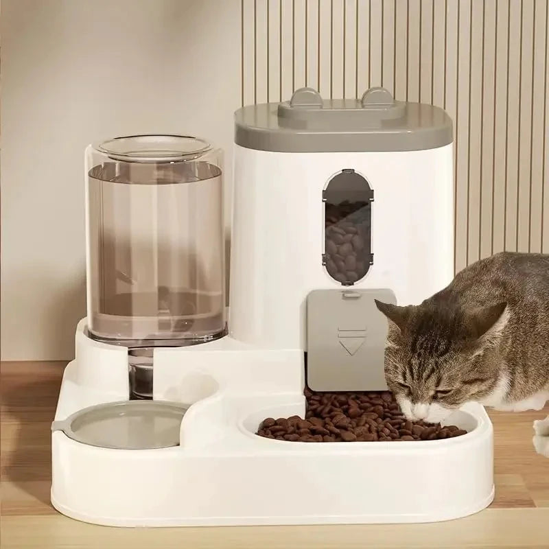 Automatic Gravity Pet Feeder & Water Dispenser Set – Hassle-Free Feeding