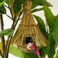Natural Grass Bird Nest Hut – Hand-Woven Hideaway for Small Birds