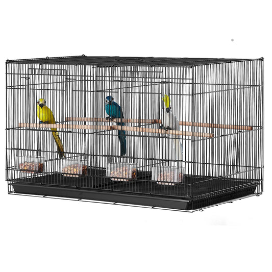 SucceBuy 30in Flight Bird Cage – Stackable & Travel-Ready