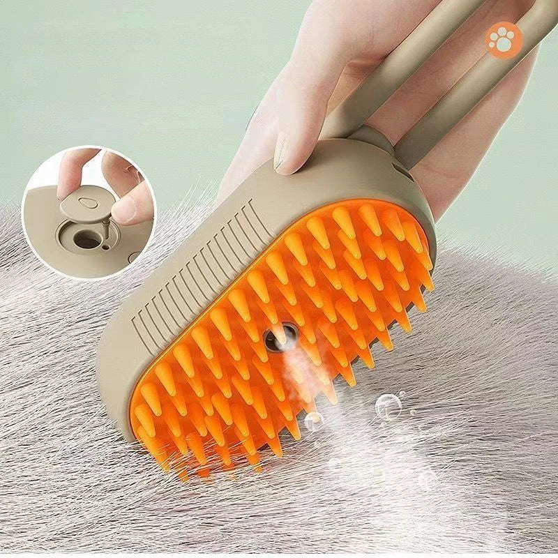 3-in-1 Pet Spray Massage Brush – Grooming Made Easy