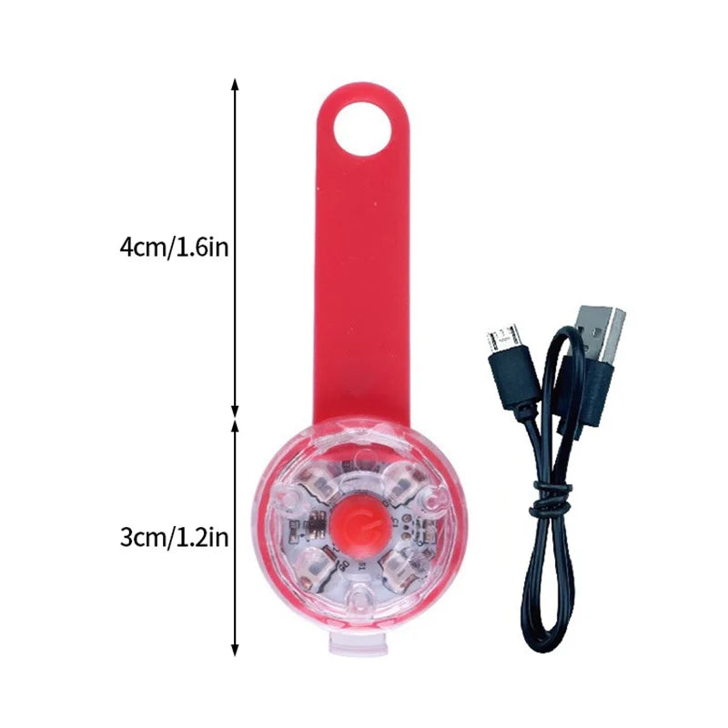 LED Pet Safety Collar Pendant – Bright, Rechargeable, and Portable