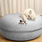 Felt Donut Cat Bed – Warm Hideaway & Interactive Tunnel for Cats