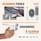 Powerful Pet Grooming Vacuum 10kPa Suction Hair Removal Kit Ultra Quiet 65dB 2.5L Dust Bin 8 Comb Attachments