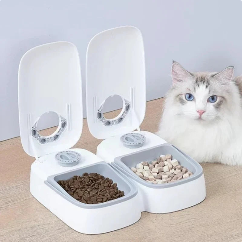 Automatic Pet Feeder & Water Bowl – Smart Feeding Made Easy