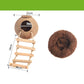 Coconut Hideaway – Natural Wooden House for Small Pets