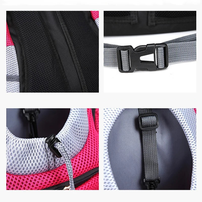 Double Shoulder Outdoor Pet Carrier Bag – Comfortable Travel for Dogs