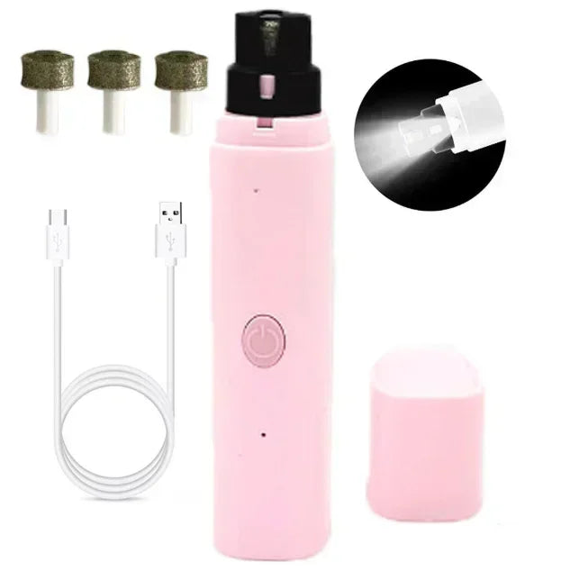 Electric Pet Nail Clipper – USB Rechargeable Nail Grinder for Dogs & Cats